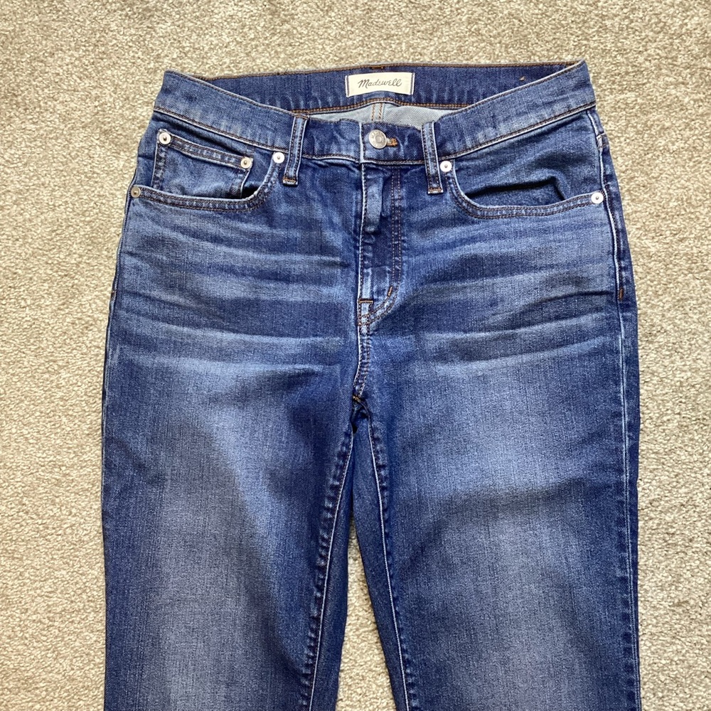 Madewell The Slim Boyjean in Eames Wash Jeans Denim Relaxed Midrise 26 Soft - Picture 6 of 11